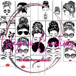 Fichier Image femme pour cricut