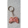 Porte Clé Manette XBOX/paillété rose