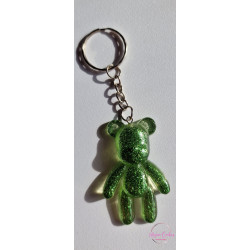 Porte clé ourson/vert