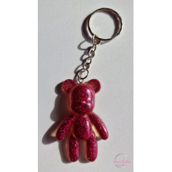 Porte Clé Ourson/Rose