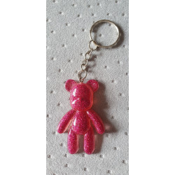 Porte Clé Ourson/Rose