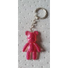 Porte Clé Ourson/Rose