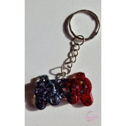 Porte Clé Manette PS/rouge gris